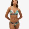 Top bikini a triangolo con logo Top bikini a triangolo con logo