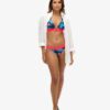 Top bikini a triangolo con logo