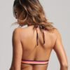 Top bikini triangolare riciclato con logo Vintage