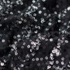 Top corto a maniche lunghe con paillettes