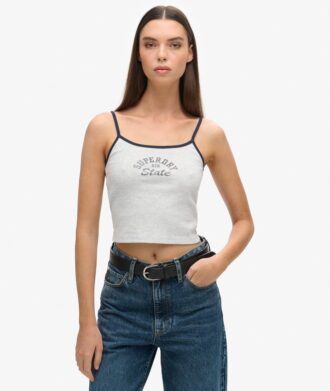 Top corto a spalline Athletic Essentials