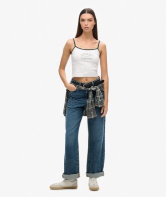 Top corto a spalline Athletic Essentials