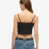 Top corto con spalline e bordi in pizzo Athletic Essentials
