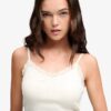 Top corto con spalline e bordi in pizzo Athletic Essentials