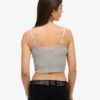 Top corto con spalline e bordi in pizzo Athletic Essentials