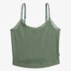 Top corto con spalline e bordi in pizzo Athletic Essentials