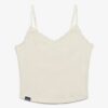 Top corto con spalline e bordi in pizzo Athletic Essentials