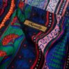 Top da spiaggia con stampa e scollo all’americana