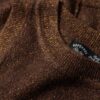 Top gilet in maglia merino con collo rotondo