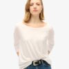 Top in jersey a maniche lunghe