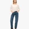 Top in jersey a maniche lunghe