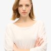 Top in jersey a maniche lunghe