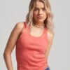 Top senza maniche con bordi in pizzo Athletic Essentials