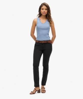 Top senza maniche con bordi in pizzo Athletic Essentials