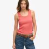 Top senza maniche con bordi in pizzo Vintage della linea Athletic Essentials