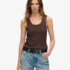 Top senza maniche con bordi in pizzo Vintage della linea Athletic Essentials