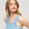 Top senza maniche con bordi in pizzo Vintage della linea Athletic Essentials
