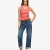 Top senza maniche con bordi in pizzo Vintage della linea Athletic Essentials