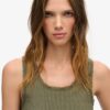 Top senza maniche con bordi in pizzo Vintage della linea Athletic Essentials