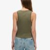 Top senza maniche con bordi in pizzo Vintage della linea Athletic Essentials