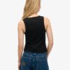 Top senza maniche con bordi in pizzo Vintage della linea Athletic Essentials