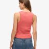 Top senza maniche con bordi in pizzo Vintage della linea Athletic Essentials
