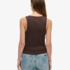 Top senza maniche con bordi in pizzo Vintage della linea Athletic Essentials