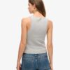 Top senza maniche con bordi in pizzo Vintage della linea Athletic Essentials
