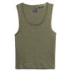 Top senza maniche con bordi in pizzo Vintage della linea Athletic Essentials