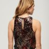 Top senza maniche con paillettes