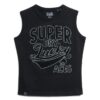 Top senza maniche slim con decorazioni retrò Top senza maniche slim con decorazioni retrò