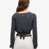 Top Vintage con lacci sul davanti