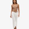 Top vintage con scollo all’americana